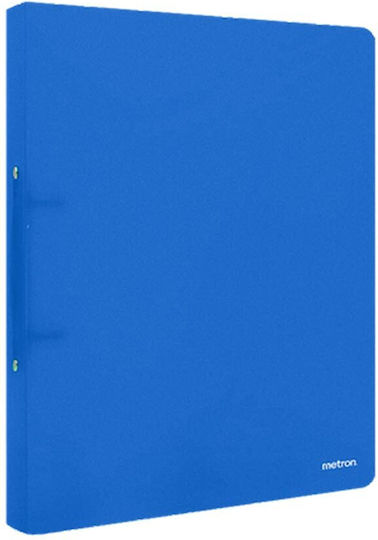 Klemmbrett Plastik A4 2 Ringe 4cm Rücken 907.095845 Blau Metron