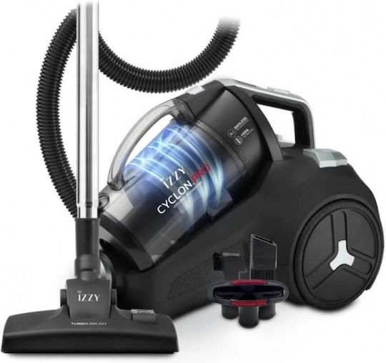 Izzy Cyclon.Pro Aspirator electric 700W cu recipient 3lt Negru