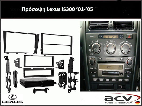 Lexus Is300 ’01-’05 50.224 381301-05 Kit002 Autoradio-Einbaurahmen