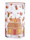 Butlers Christmas Glass Candlestick 18cm