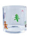 Butlers Weihnachtskerzen Glas Transparent Kerzenleuchter 15cm