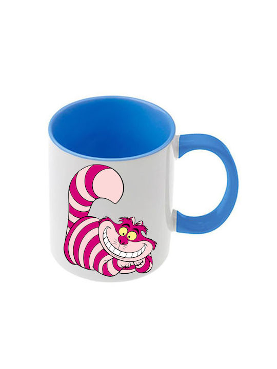 Alice Blaue Tasse Mit Griff Innen