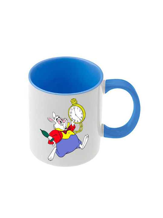 Alice Blaue Tasse Mit Griff Innen