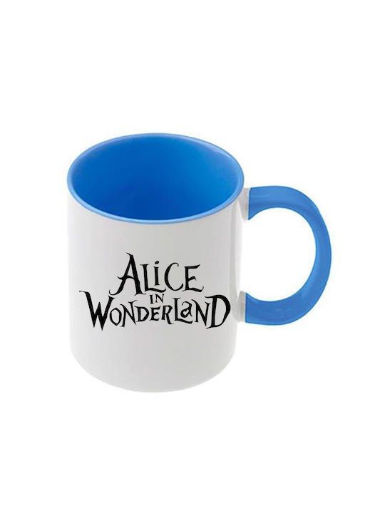 Alice Blaue Tasse Mit Griff Innen