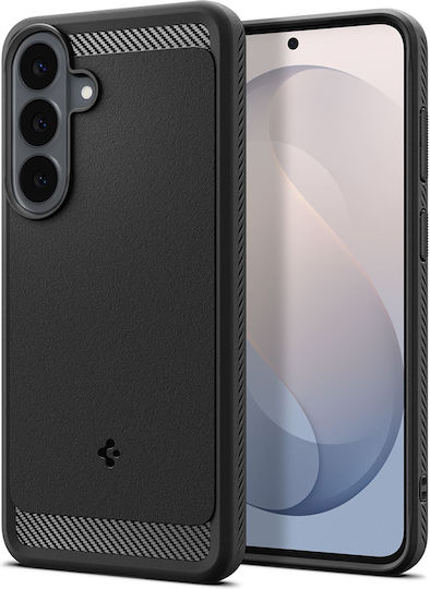Spigen Rugged Armor Back Cover din Silicon Mat Negru Galaxy S26 FE