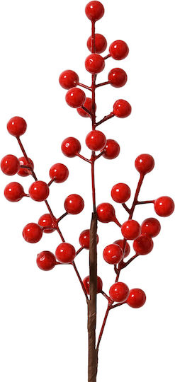 Christmas Berry Διακοσμητικό Χριστουγεννιάτικο Λουλούδι 7χ38εκ