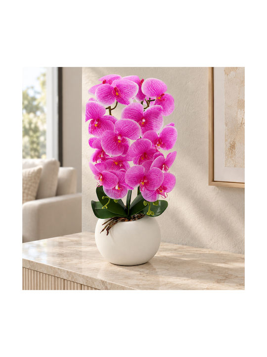 Kunstblumenstrauß Orchidee F18x55 Aus Fuchsie K...