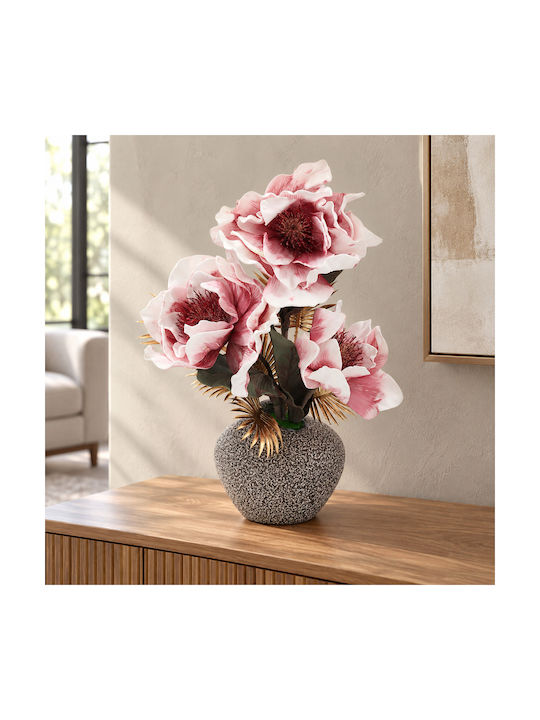 Kunstblumenstrauß Pfingstrose Typ F18x50 cm Bur...