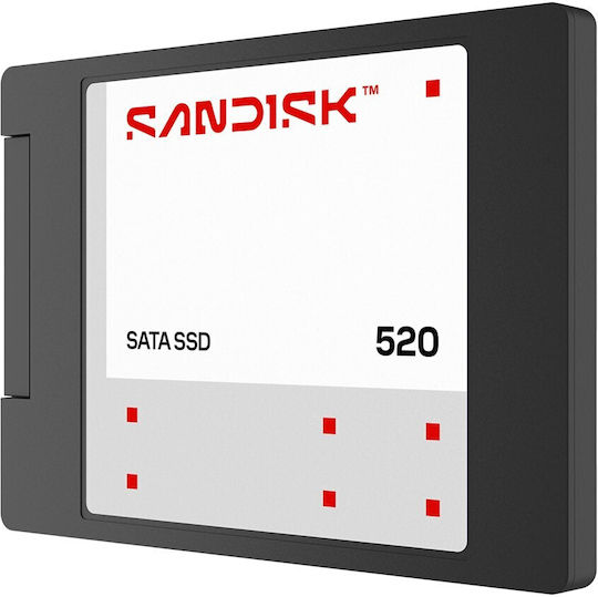 Sandisk 520 SSD 1TB τύπου 2.5'' με σύνδεση SATA III SDSS51100TAB-000G0