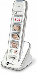 Geemarc Extra Handset Geemarc Amplidect 295 4 Photo Keys Sos Button White
