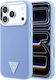 Guess Geanta Triangle Logo Magsafe Husă Apple iPhone 18 Pro Max 17 Albastră