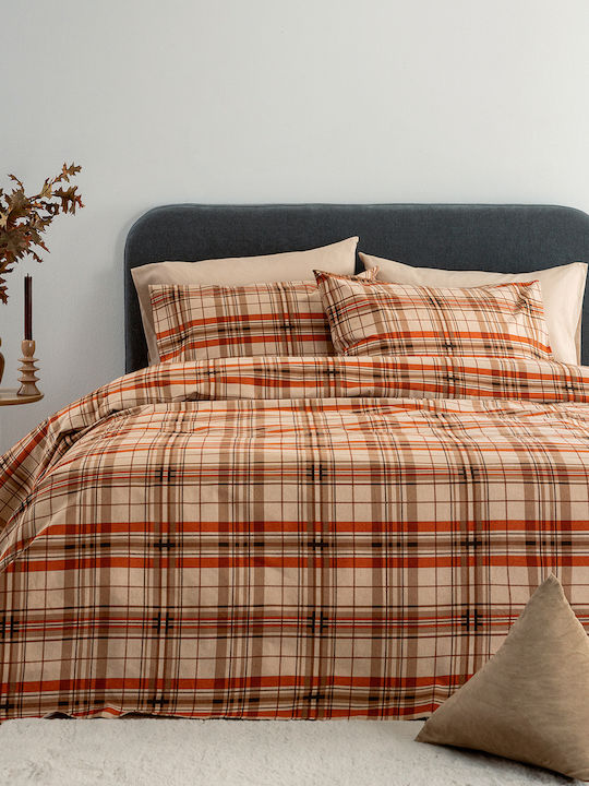 Palamaiki Flannel Beauty Σετ Παπλωματοθήκη Βαμβ...