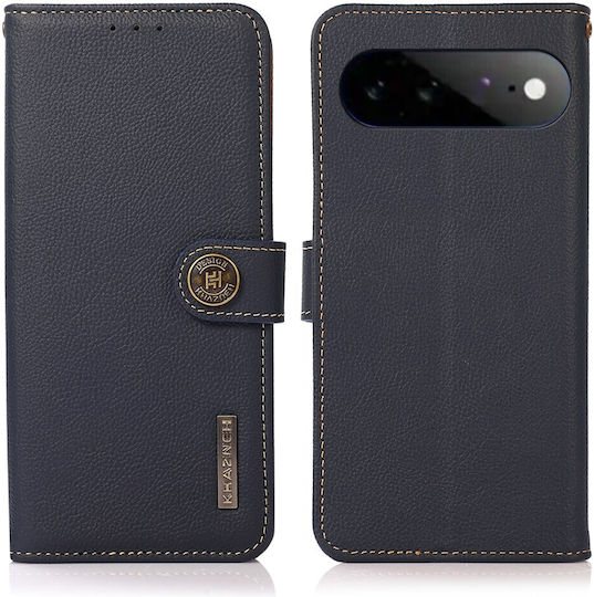 Khazneh Lederhülle Brieftasche Blau Google Pixel 11 Pro XL 5G