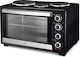 Life Kouzinaki 483 Electric Kitchenette 48lt with 3 Burners and Hot Air Black