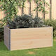 vidaXL Garden Fencing Supplies Flower Bed made of Wood 80x120x19 cm 3 Pieces