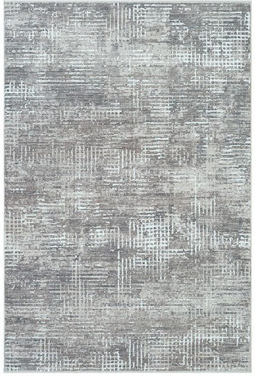 Newplan Woolly 39418c Σετ Μοντέρνα Χαλιά Κρεβατοκάμαρας Βελουτέ Γκρι 3τμχ