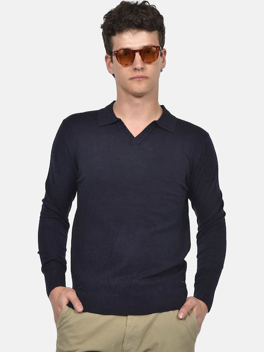 Berto Lucci Polo Blue Blouse