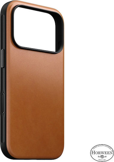 Nomad Модерен кожен калъф Saddle Horween iPhone 18 Pro/17 Pro 114755118r8r