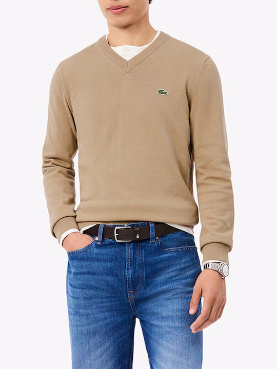 Lacoste Πουλόβερ Cookiebrown
