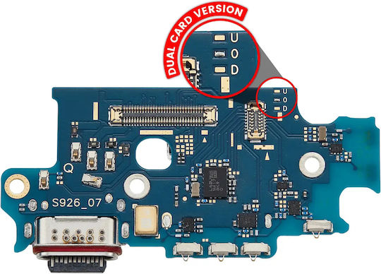 Charging Port Board Sim Card Reader Samsung Galaxy S24 Plus 5g S9260 Dual Card Version Premium