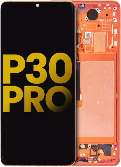 Oled Assembly Frame Huawei P30 Pro Aftermarket Plus Orange