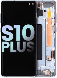 Oled Assembly Frame Samsung Galaxy S10 Plus Service Pack Prism Blue