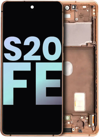 Oled Assembly Frame Samsung Galaxy S20 Fe 4g 5g Service Pack Cloud Orange