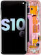 OLED Ersatzbildschirm für Samsung Galaxy S10e mit Rahmen Flamingo Rosa