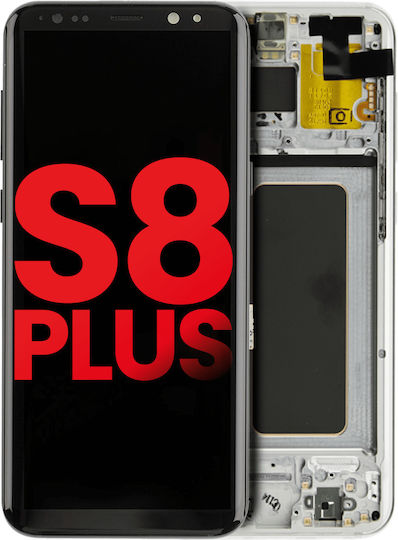 Oled Assembly Frame Samsung Galaxy S8 Plus Aftermarket Plus Arctic Silver