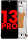 Oled Assembly Frame Xiaomi 13 Pro Aftermarket Plus White