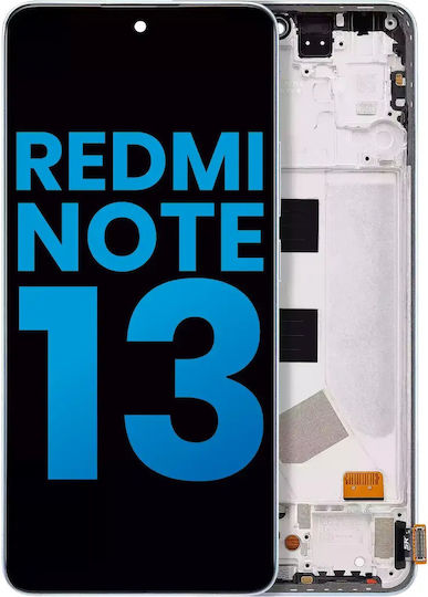 Ansamblu LCD cu ramă Xiaomi Redmi Note 13 4G Aftermarket Incell Albastru Gheață