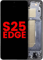 OLED Ersatzbildschirmrahmen Samsung Galaxy S25 Edge US & Internationale Version Aftermarket Plus Titan Jetschwarz OLED Ersatzbildschirmrahmen Samsung Galaxy S25 Edge US & Internationale Version Aftermarket Plus Titan Jetschwarz