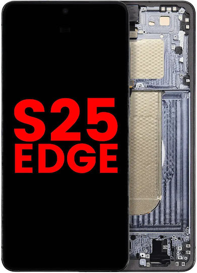 Oled Assembly Frame Samsung Galaxy S25 Edge Us & International Version Aftermarket Plus Titanium Jetblack