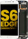 LCD Montage Rahmen Samsung Galaxy S6 Edge Verizon Sprint Weiße Perle