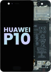 Asamblare LCD cu ramă Huawei P10 Original OEM Negru