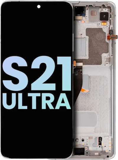 Oled Assembly Frame Samsung Galaxy S21 Ultra 5g Service Pack Phantom Silver