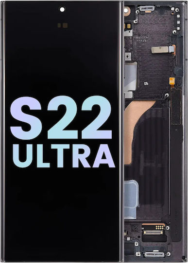 Oled Assembly Frame Samsung Galaxy S22 Ultra 5g Service Pack Phantom Black