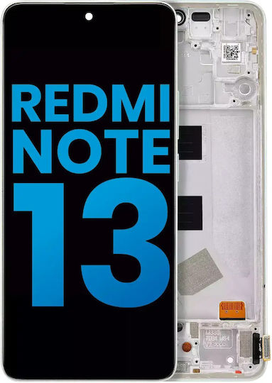 LCD Ersatzbildschirm mit Rahmen Xiaomi Redmi Note 13 4G Aftermarket Incell Mint Grün