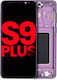 OLED Ersatzbildschirm für Samsung Galaxy S9 Plus mit Rahmen Lila