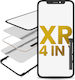 Glass Digitizer Flex No Oca și Ramă Preinstalată Iphone Xr Calitate Premium 4 În 1 2 Pachet
