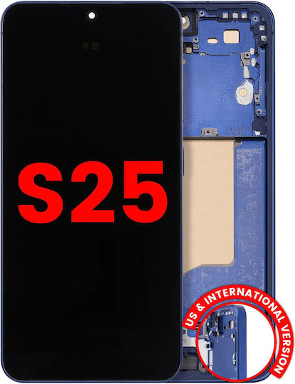 Oled Assembly Frame Samsung Galaxy S25 5g Us & International Aftermarket Plus Navy