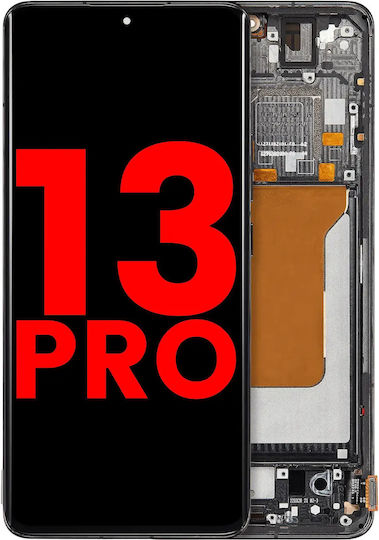 Oled Assembly Frame Xiaomi 13 Pro Aftermarket Plus Black