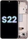 Oled Assembly Frame Samsung Galaxy S22 5g Service Pack Pink Gold