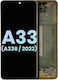 Oled Assembly Frame Samsung Galaxy A33 5g A336 2022 Service Pack Peach
