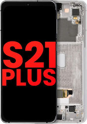 OLED модул с рамка Samsung Galaxy S21 Plus 5G aftermarket Plus Phantom Silver