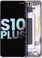 Oled Assembly Frame Samsung Galaxy S10 Plus Service Pack Ceramic White