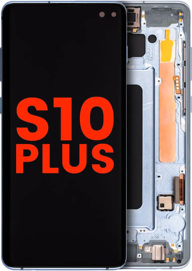 Oled Assembly Frame Samsung Galaxy S10 Plus Aftermarket Plus Prism Blue