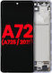 OLED модул с рамка Samsung Galaxy A72 A725 2021 Aftermarket Plus Awesome Лилав