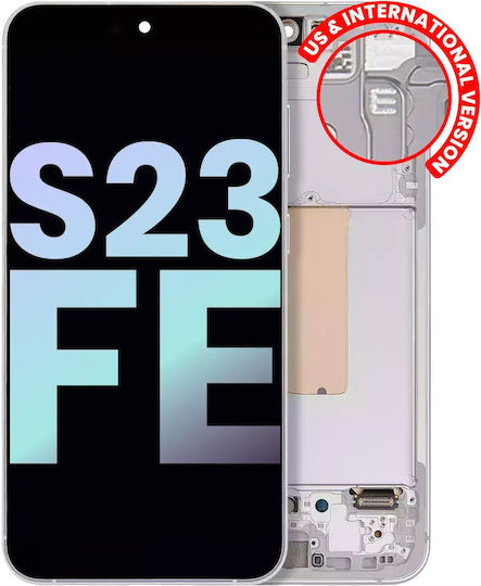 Oled Assembly Frame Samsung Galaxy S23 Fe 5g Us & International Version Service Pack Mint Cream Purple Indigo Tangerine