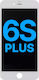 LCD сглобка стоманена плоча iPhone 6s Plus aftermarket AQ7 бял